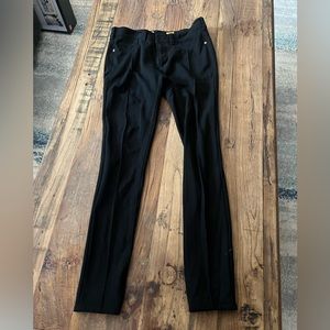 PANTS SZ 28 Pilcro Letterpress ANTHROPOLOGIE skinny Black straight leg